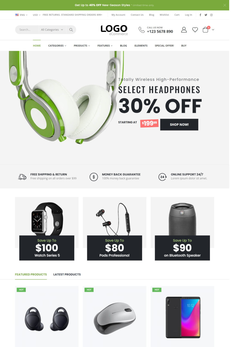 เว็บสำเร็จรูป สำหรับร้านออนไลน์ Ecommerce Theme ขายสินค้าออนไลน์ ขายของออนไลน์