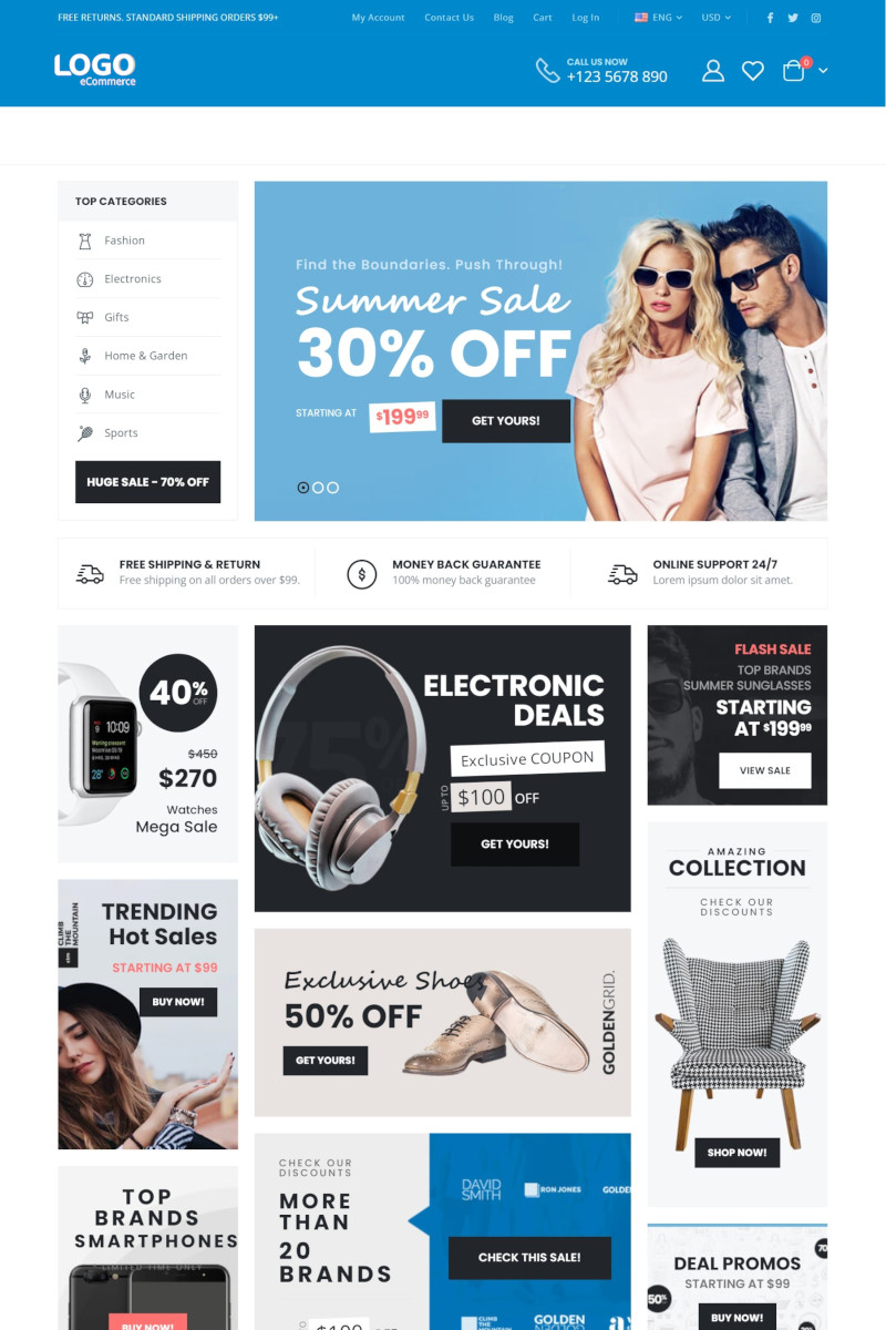 เว็บสำเร็จรูป สำหรับร้านออนไลน์  Ecommerce Theme ขายสินค้าออนไลน์  ขายของออนไลน์ 