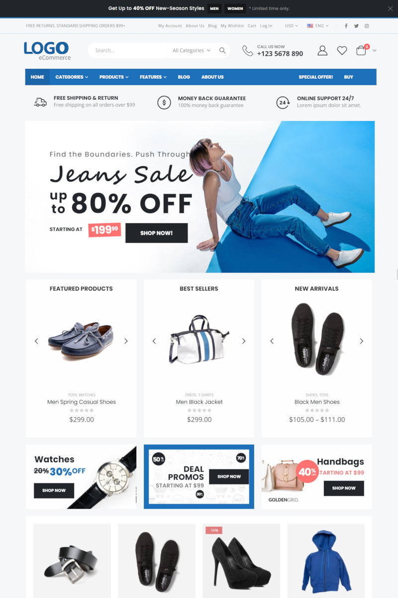 เว็บสำเร็จรูป สำหรับร้านออนไลน์ Ecommerce Theme ขายสินค้าออนไลน์ ขายของออนไลน์