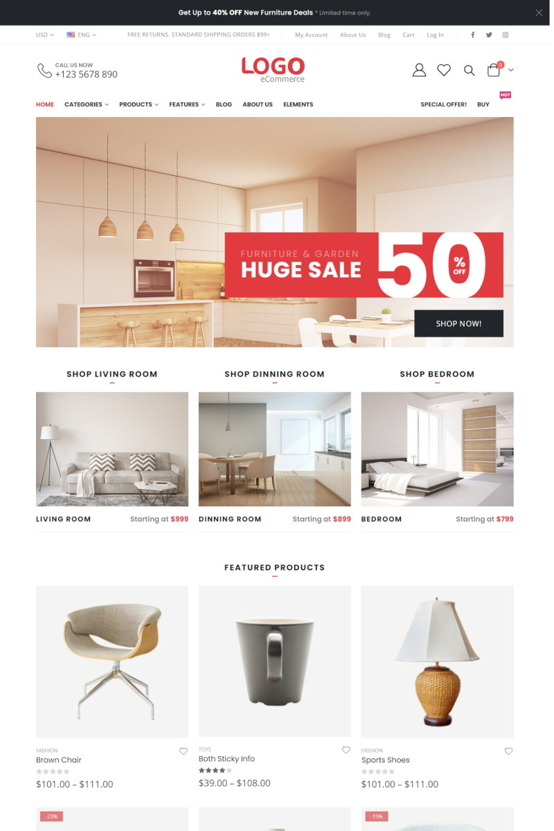 เว็บสำเร็จรูป สำหรับร้านออนไลน์ Ecommerce Theme ขายสินค้าออนไลน์ ขายของออนไลน์