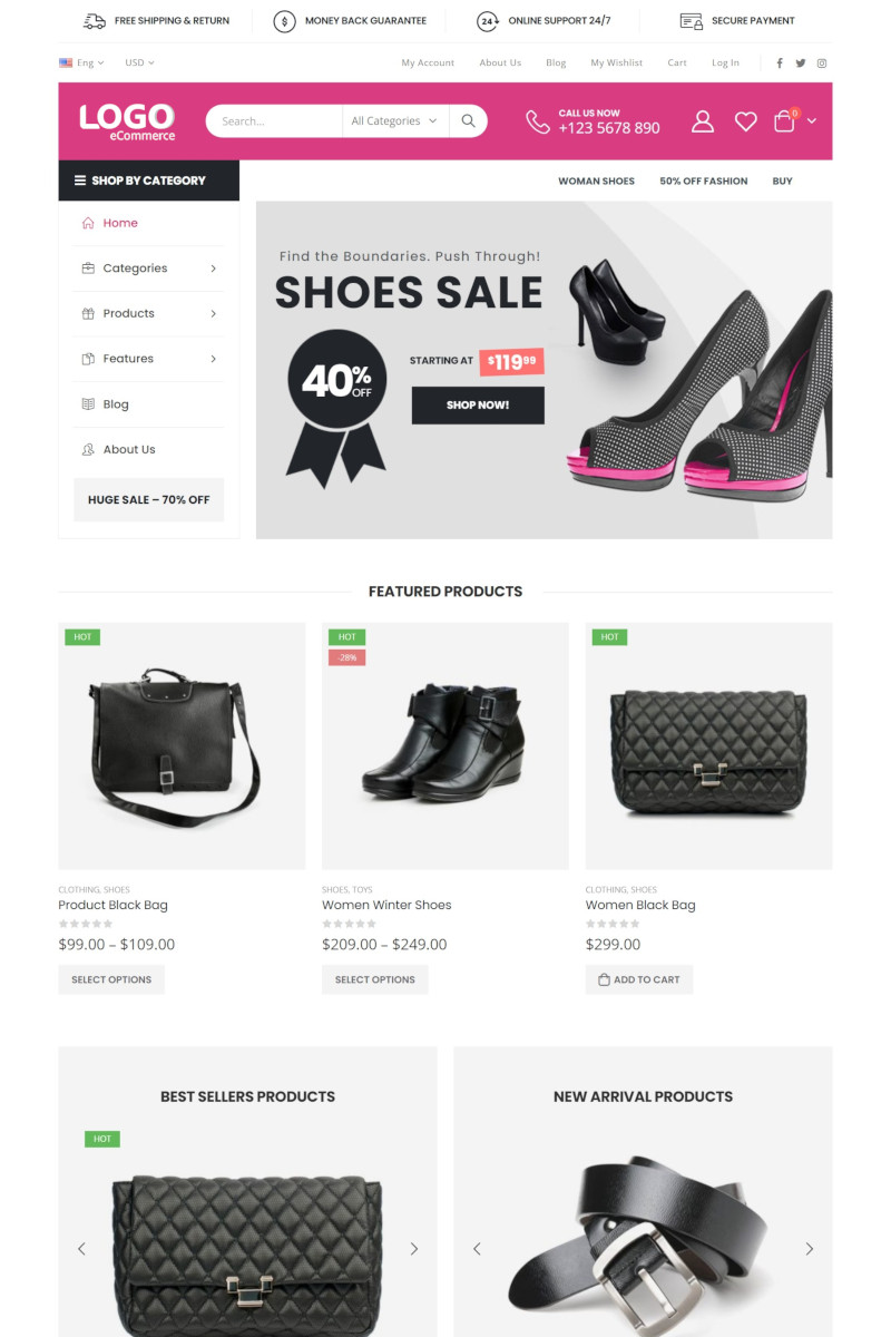 เว็บสำเร็จรูป สำหรับร้านออนไลน์ Ecommerce Theme ขายสินค้าออนไลน์ ขายของออนไลน์